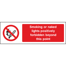 Smoking Or Naked Lights Forbidden - Landscape